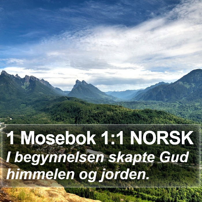 1 Mosebok 1:1 NORSK Bible Study