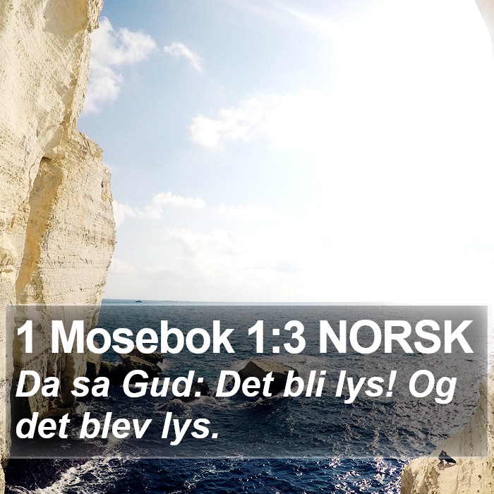 1 Mosebok 1:3 NORSK Bible Study