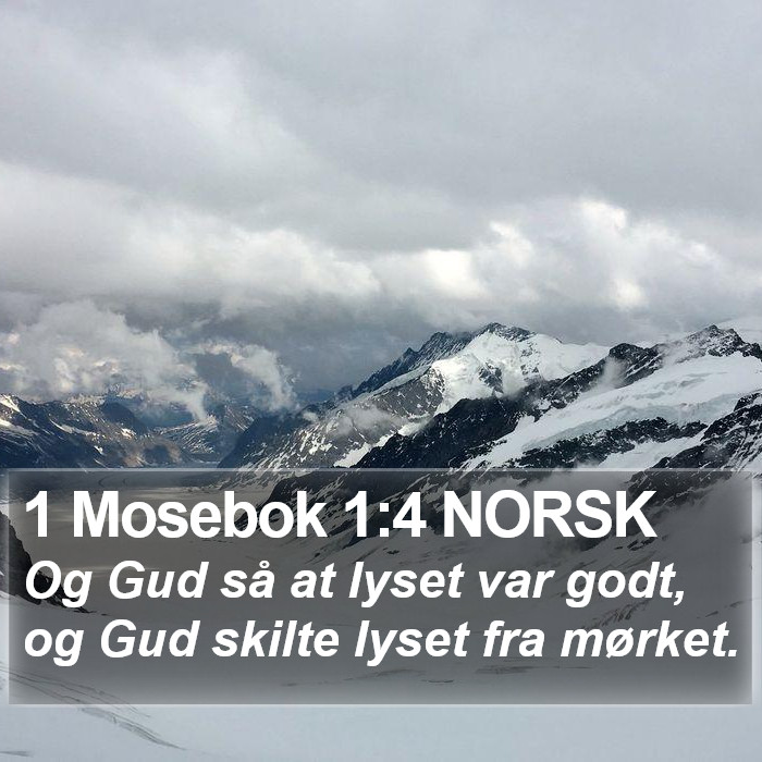 1 Mosebok 1:4 NORSK Bible Study