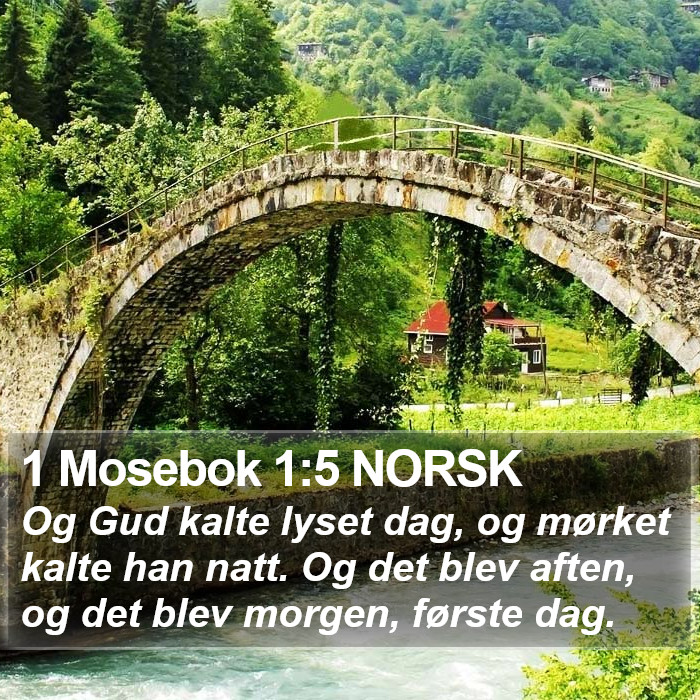 1 Mosebok 1:5 NORSK Bible Study