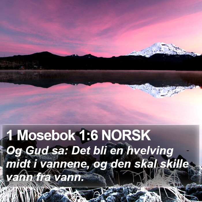 1 Mosebok 1:6 NORSK Bible Study