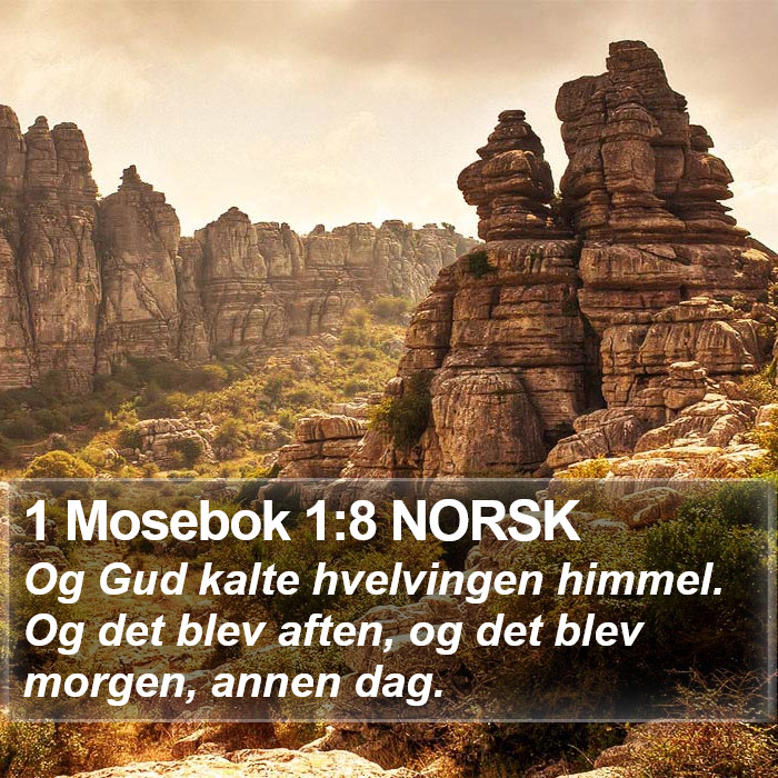 1 Mosebok 1:8 NORSK Bible Study