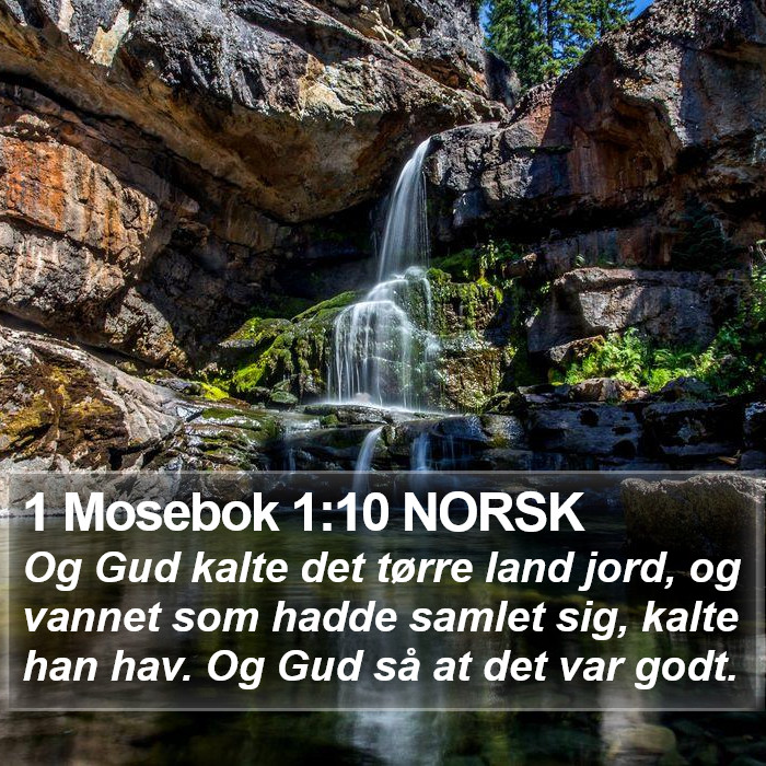 1 Mosebok 1:10 NORSK Bible Study