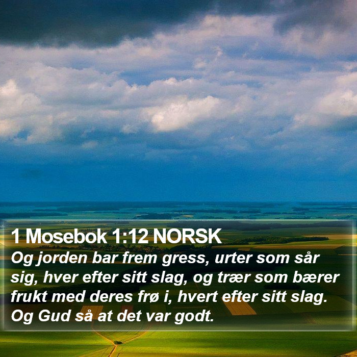 1 Mosebok 1:12 NORSK Bible Study