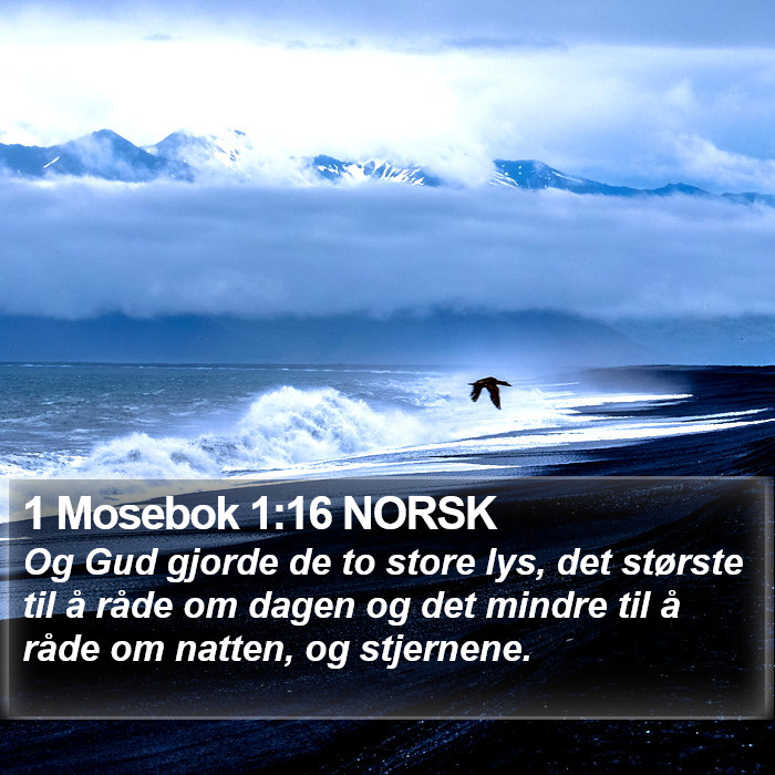 1 Mosebok 1:16 NORSK Bible Study