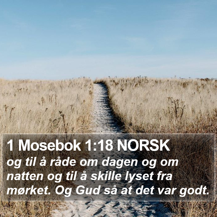 1 Mosebok 1:18 NORSK Bible Study