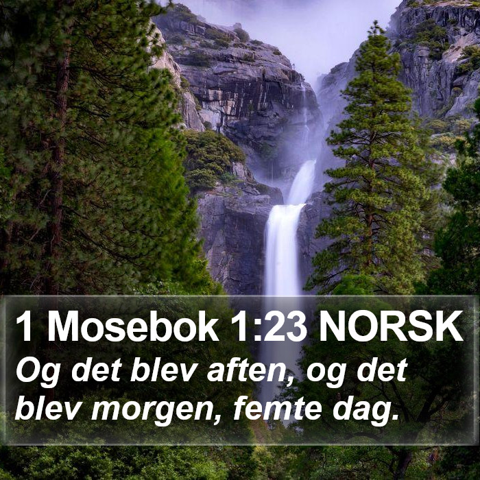 1 Mosebok 1:23 NORSK Bible Study