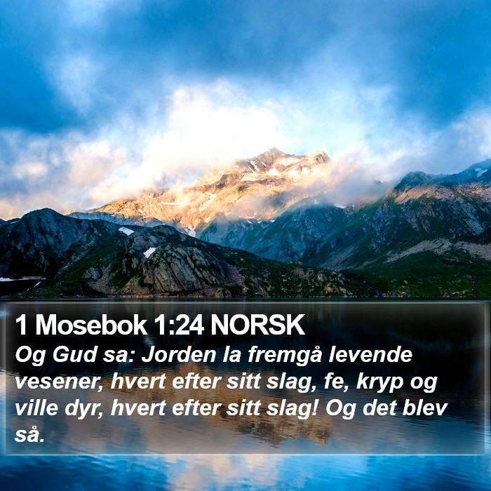 1 Mosebok 1:24 NORSK Bible Study