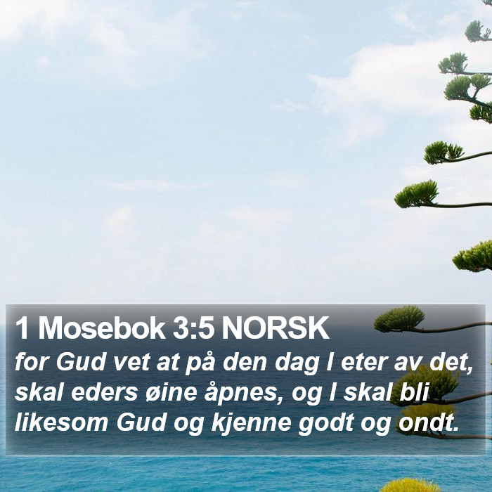1 Mosebok 3:5 NORSK Bible Study