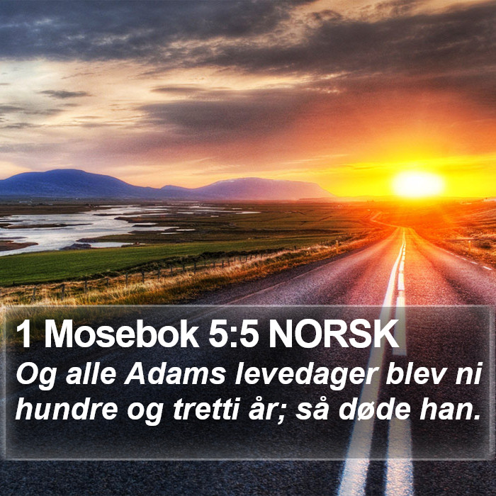 1 Mosebok 5:5 NORSK Bible Study