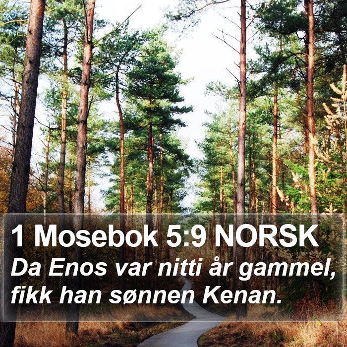 1 Mosebok 5:9 NORSK Bible Study