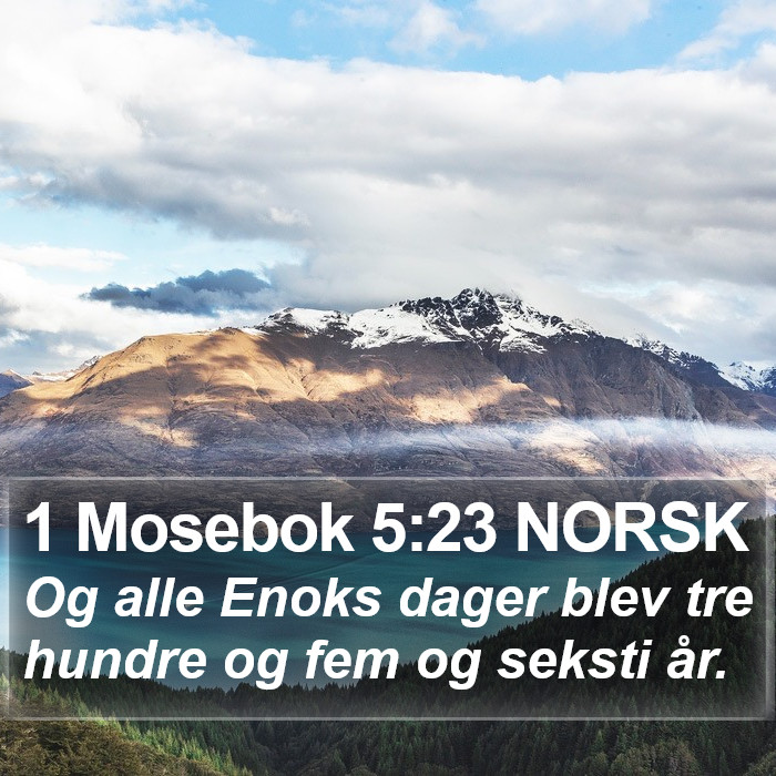 1 Mosebok 5:23 NORSK Bible Study