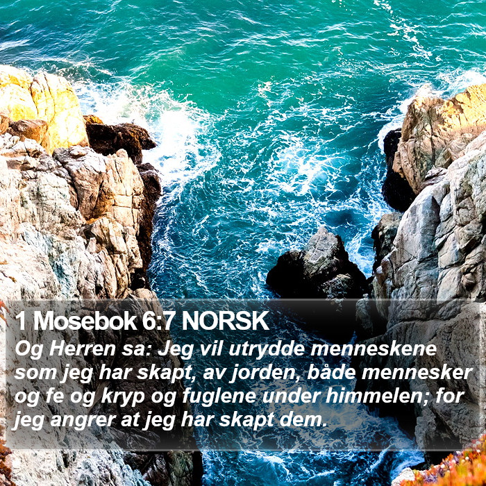 1 Mosebok 6:7 NORSK Bible Study