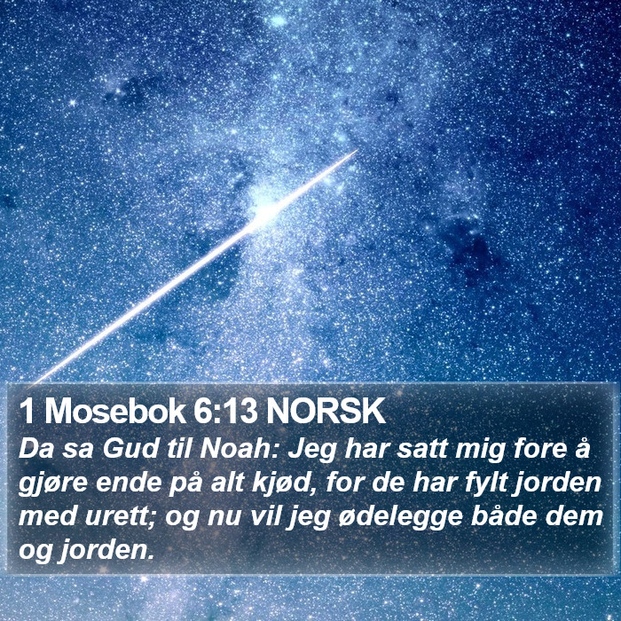 1 Mosebok 6:13 NORSK Bible Study