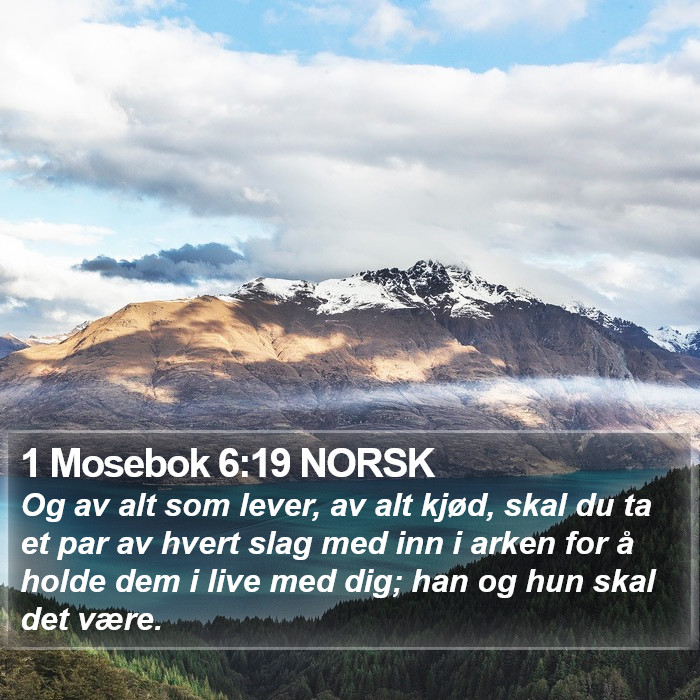 1 Mosebok 6:19 NORSK Bible Study