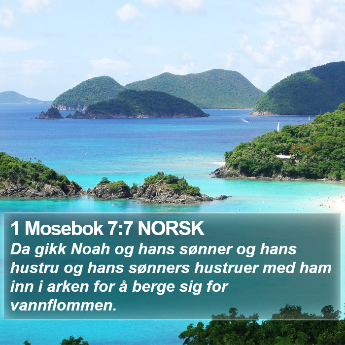 1 Mosebok 7:7 NORSK Bible Study