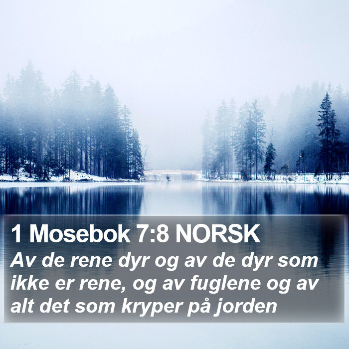 1 Mosebok 7:8 NORSK Bible Study