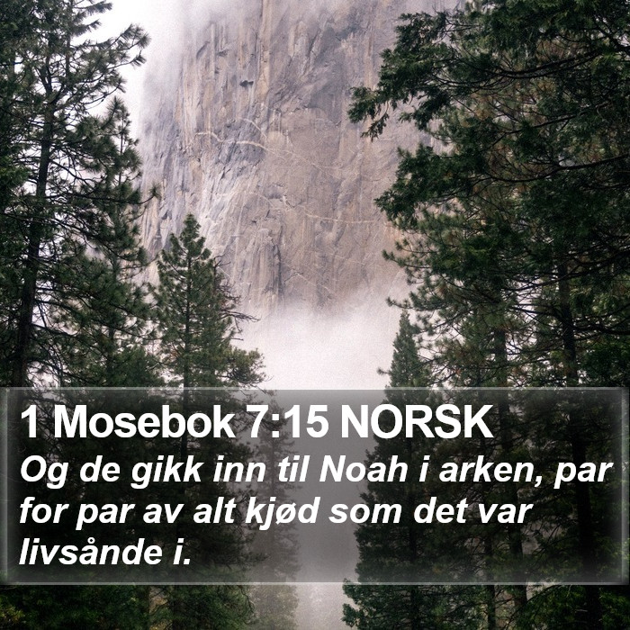 1 Mosebok 7:15 NORSK Bible Study