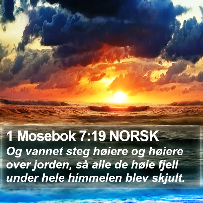 1 Mosebok 7:19 NORSK Bible Study