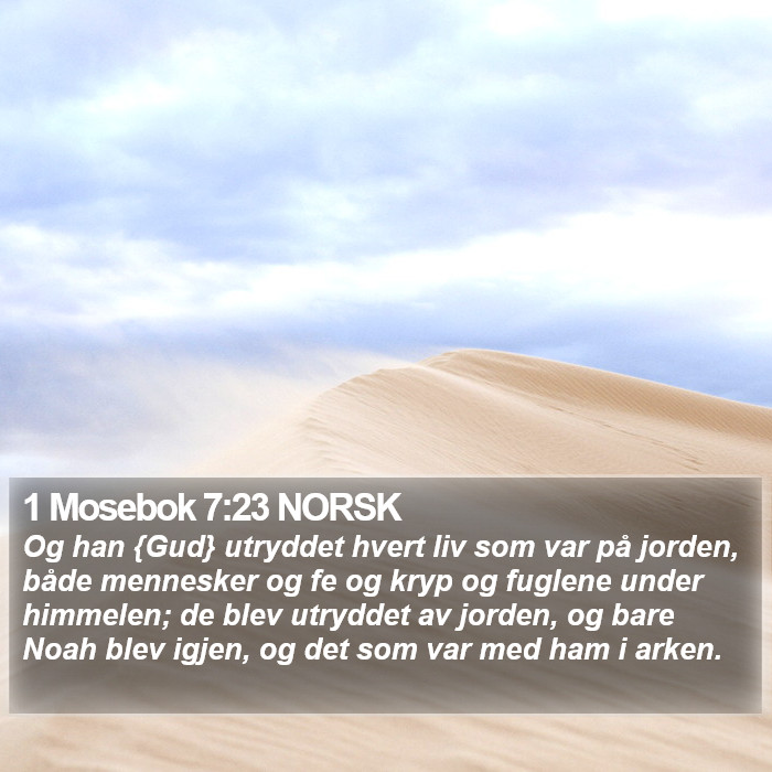 1 Mosebok 7:23 NORSK Bible Study