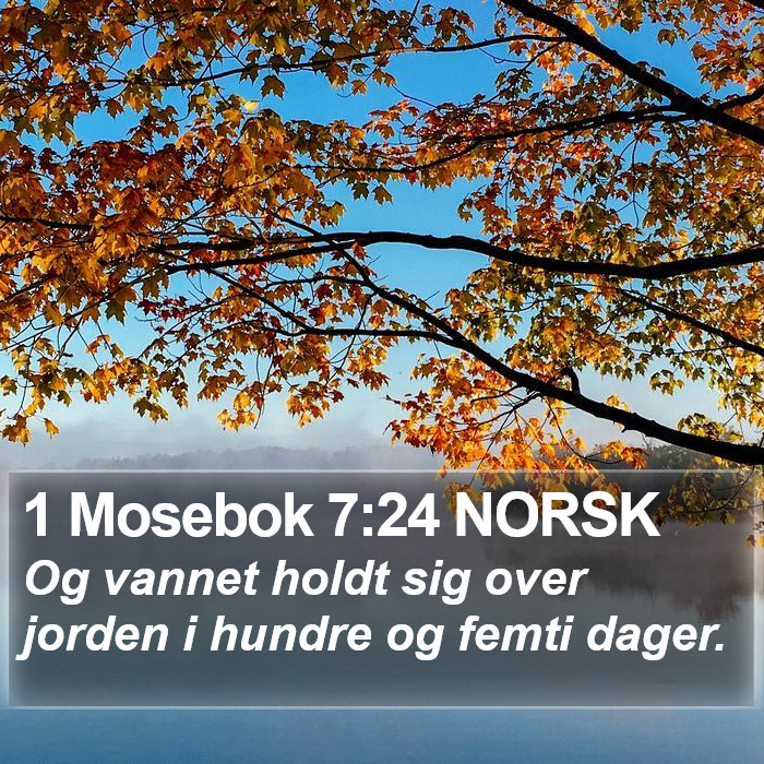 1 Mosebok 7:24 NORSK Bible Study