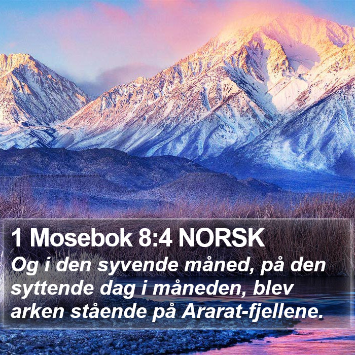 1 Mosebok 8:4 NORSK Bible Study