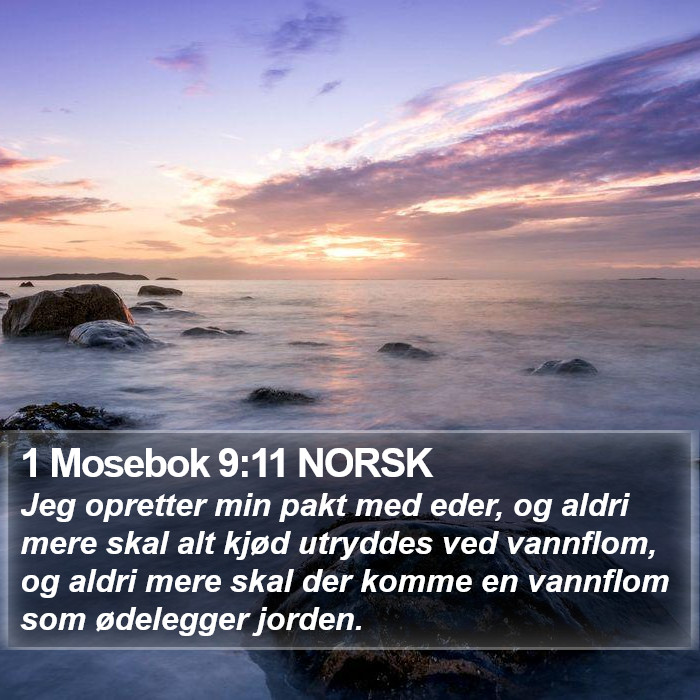 1 Mosebok 9:11 NORSK Bible Study
