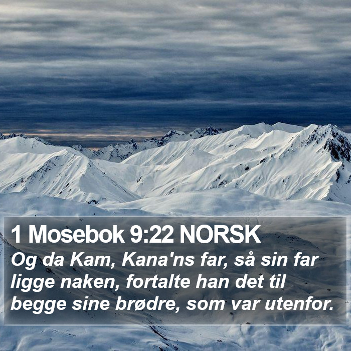 1 Mosebok 9:22 NORSK Bible Study