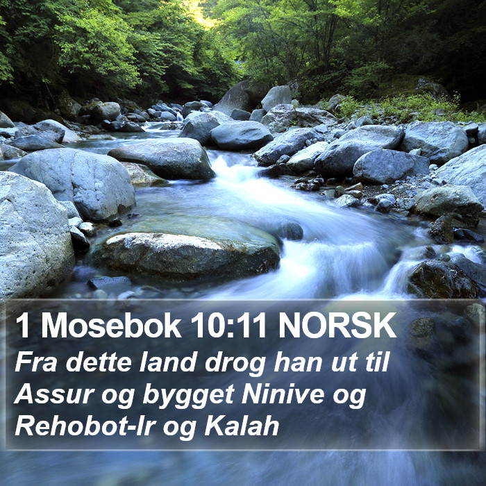 1 Mosebok 10:11 NORSK Bible Study