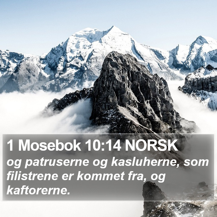 1 Mosebok 10:14 NORSK Bible Study