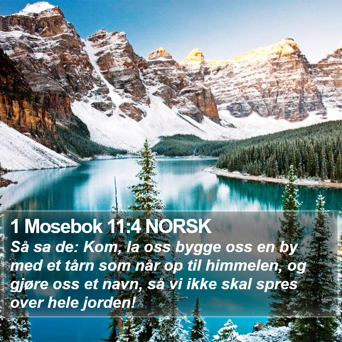 1 Mosebok 11:4 NORSK Bible Study