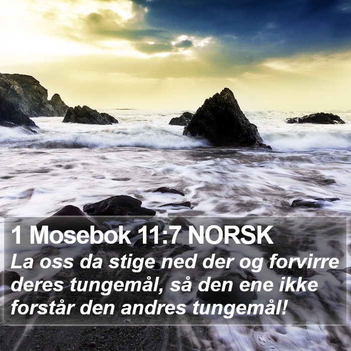 1 Mosebok 11:7 NORSK Bible Study