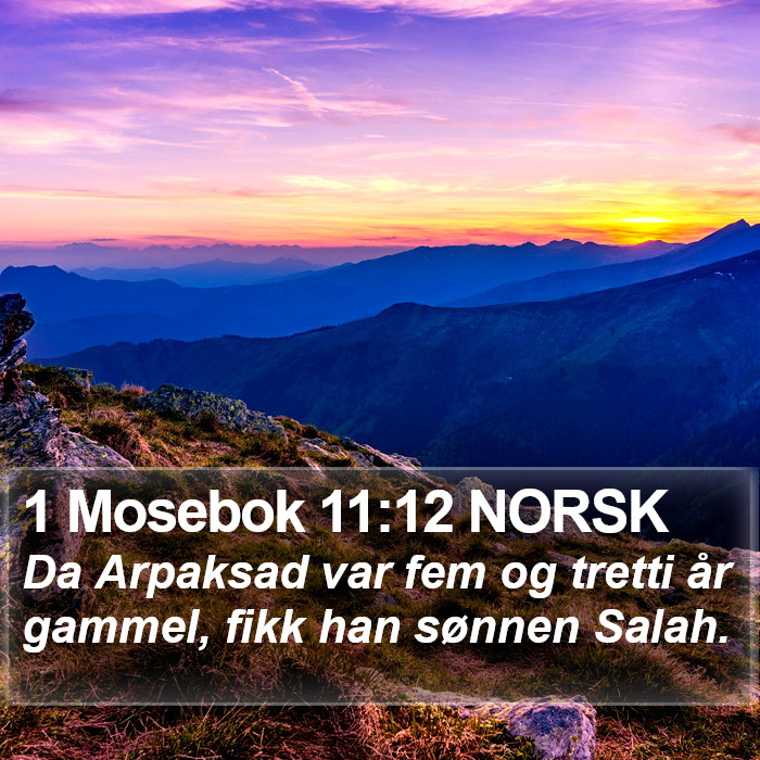 1 Mosebok 11:12 NORSK Bible Study