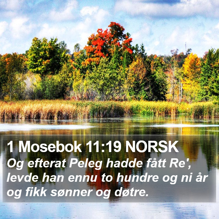 1 Mosebok 11:19 NORSK Bible Study