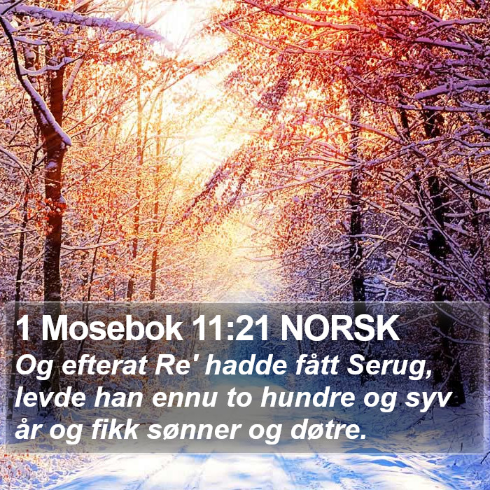 1 Mosebok 11:21 NORSK Bible Study