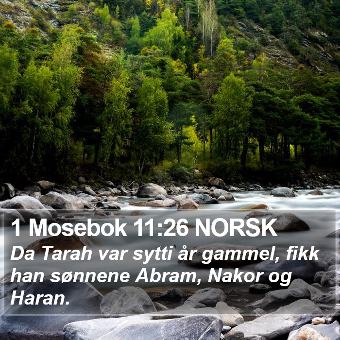 1 Mosebok 11:26 NORSK Bible Study