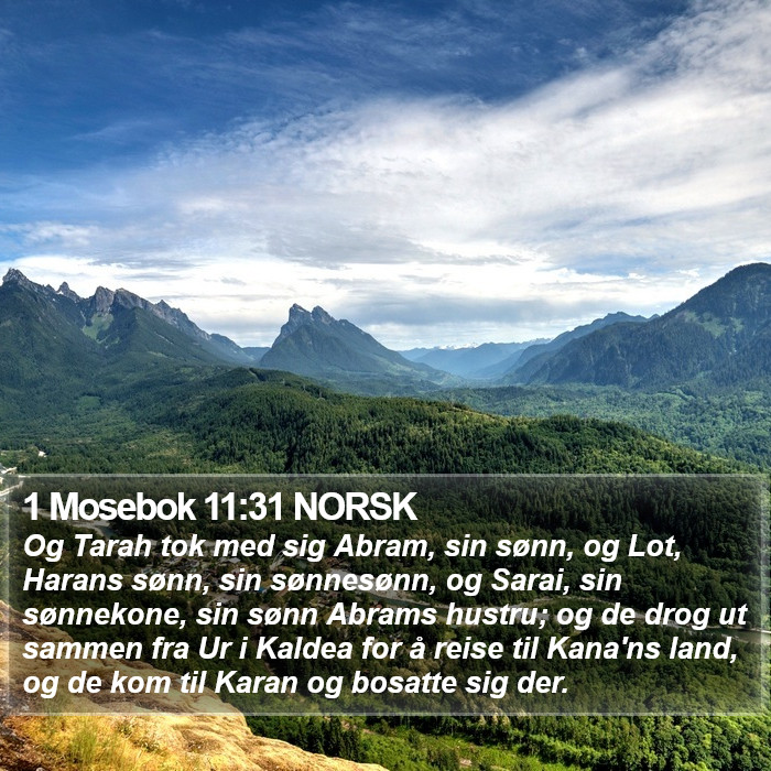 1 Mosebok 11:31 NORSK Bible Study