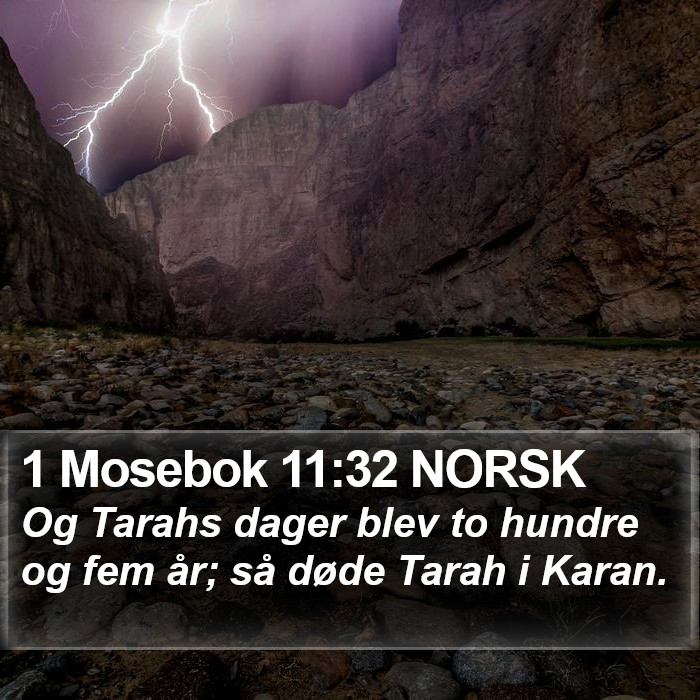 1 Mosebok 11:32 NORSK Bible Study