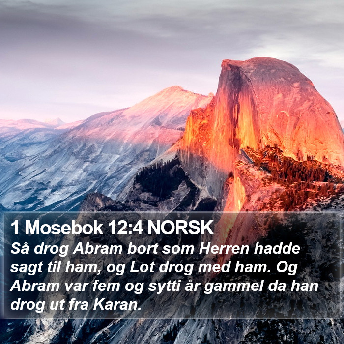 1 Mosebok 12:4 NORSK Bible Study