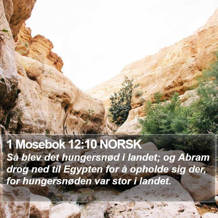 1 Mosebok 12:10 NORSK Bible Study