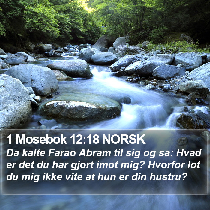 1 Mosebok 12:18 NORSK Bible Study