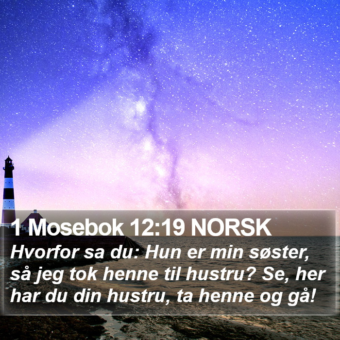 1 Mosebok 12:19 NORSK Bible Study