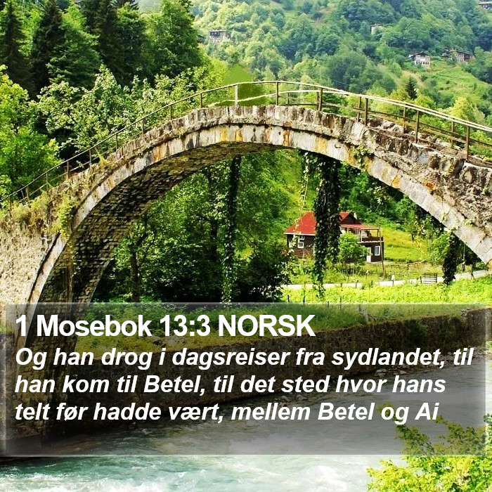 1 Mosebok 13:3 NORSK Bible Study