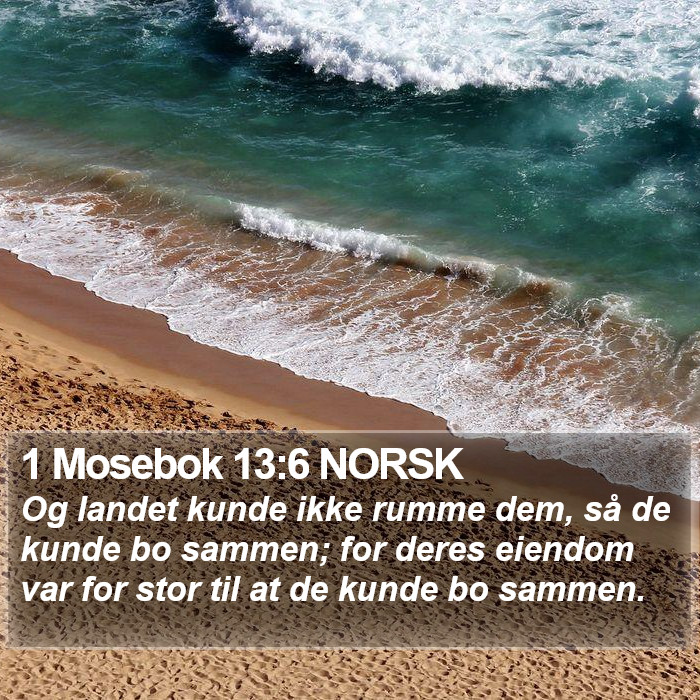 1 Mosebok 13:6 NORSK Bible Study