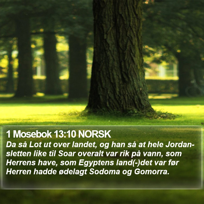 1 Mosebok 13:10 NORSK Bible Study