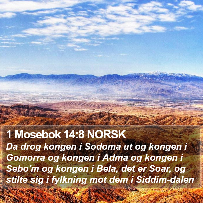 1 Mosebok 14:8 NORSK Bible Study