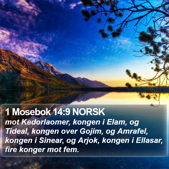 1 Mosebok 14:9 NORSK Bible Study