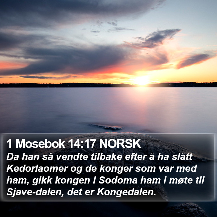 1 Mosebok 14:17 NORSK Bible Study