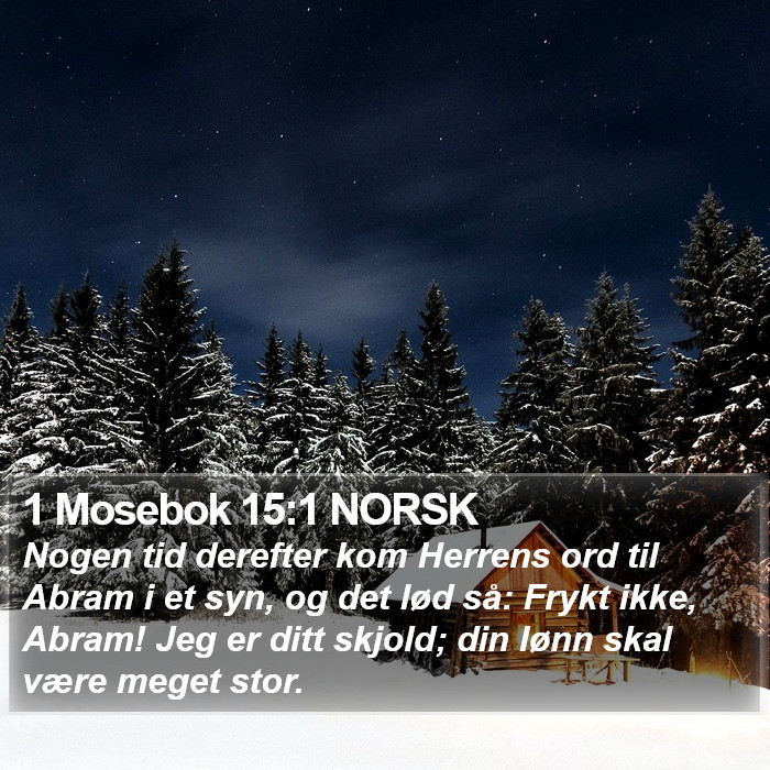 1 Mosebok 15:1 NORSK Bible Study