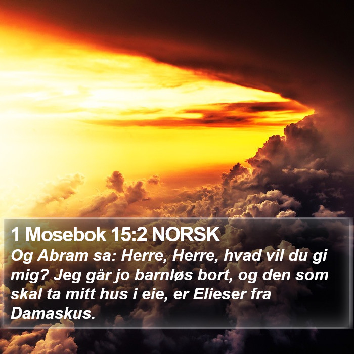 1 Mosebok 15:2 NORSK Bible Study